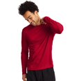 thumbnail image 4 of Hanes T-Shirt Sport FreshIQ Cool DRI Manches Longues Lot de 2, S, Rouge Profond, 4 of 4