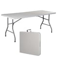 thumbnail image 2 of Costway 6' Folding Table Portable Plastic Indoor Outdoor Picnic Party Dining Camp Tables, 2 of 8