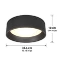 thumbnail image 5 of Artika Alton Modern LED Flush Mount Ceiling Light Fixture, Black, 5 of 5