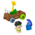 thumbnail image 1 of Fisher-Price Little People Dinosaur Parade Log Car & Figure Set Toddler Toy, 3 Pieces - Walmart Exclusive, 1 of 6