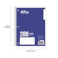 thumbnail image 4 of Hilroy® Quad 4-1" 200pg Notebook, Dark Blue, 4 of 5