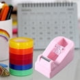 thumbnail image 1 of UsRHHA Macaron Tape Dispenser, Colorful Adhesive Tape Holder with Cutter, Desktop Tape Station, 1 of 6