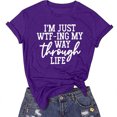 thumbnail image 4 of Birdeem Femmes Filles Grande Taille T-Shirts Imprimés Manches Courtes Col Rond T-Shirt Blouse Hauts, 4 of 8