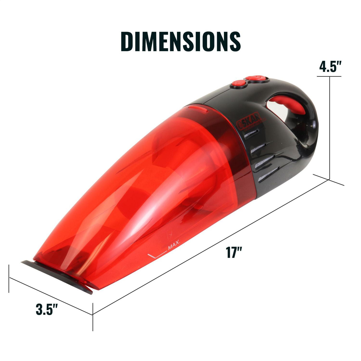 Koolatron Aspirateur auto, aspirateur 12V pour voiture avec aspiration puissante pour un intérieur propre