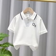 thumbnail image 2 of Polos pour Garçons Chemise Unie pour Garçons Chemises de Rugby Chemise à Manches Courtes 6-7 Ans Mode Garçons, 2 of 4