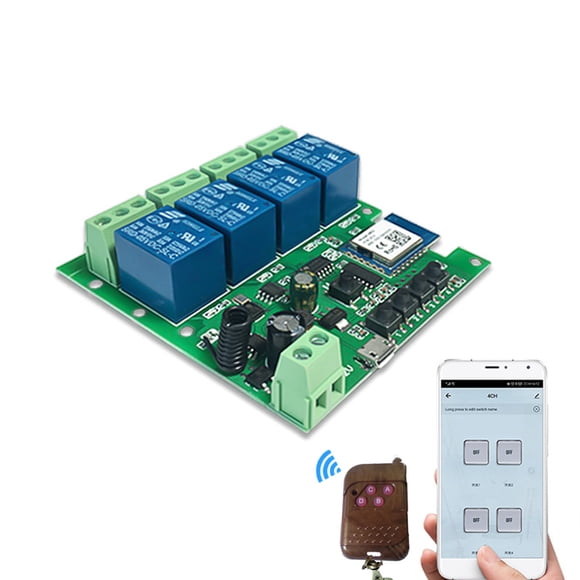 Wweixi eweLink Smart WiFi Switch Module Receiver 4CH 5V 7V-32V 85V 220V 250V Home  Switch+remote control