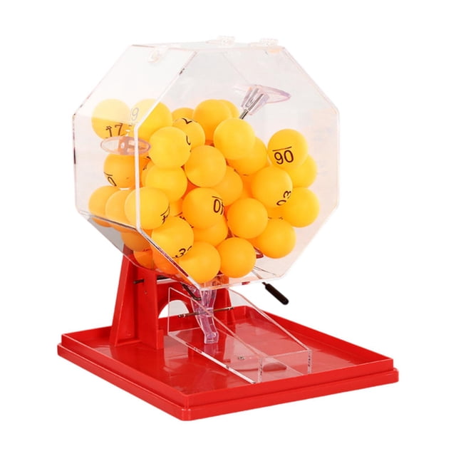 Milaget Machine à Balles de Loto pour Adultes Jeu de Nuit Vacances Jouet Ami Machine de Bingo Joueur Balles Rouges Jaunes