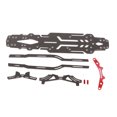thumbnail image 2 of RC Chassis Suspension Frame Kit,Carbon Fiber Aluminum Upgrade Kit,1/10 RC Drift Car High Accuracy Accessory Replacement Parts, 2 of 8