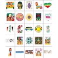 thumbnail image 2 of JHIJHOO Hippie Sticker Pack Of Hippy Stickers For Laptops Hydro Flasks Water Bottles Luggage, 2 of 4