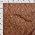 thumbnail image 2 of oneOone Cotton Silk Fabric Leaves & Floral Block Decor Fabric Printed BTY 42 Inch Wide, 2 of 4