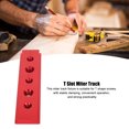 thumbnail image 4 of 100mm T Slot Miter Track With Holes Universal Aluminum Alloy Woodworking Chute Rail Electric Circular Saw Workbench Fixture For DIY Modification Tools, 4 of 8