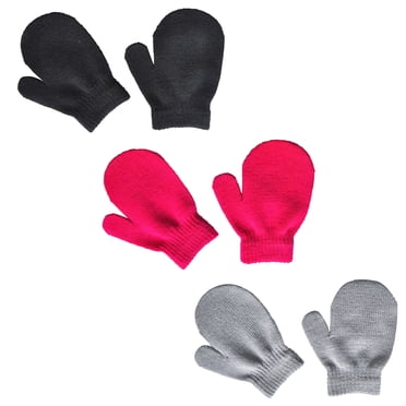 Zecgelong 3Pairs Infant Baby Cute Knit Mittens Hot Girls Boys Of Winter Warm Gloves Size One Size