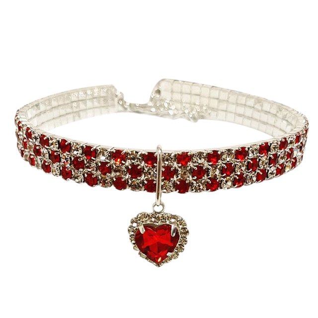 Collier pour Animaux Extensible et Réglable Design Élégant à Trois Pendentifs pour Chats et Chiens