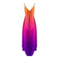 thumbnail image 3 of Hot6sl Liquidation d'Économies d'Été Camis Sans Manches Robe à Col en V, Robe à Bretelles Imprimée Sans Manches pour Femmes, Robe pour Femmes/rose Vif, m, 3 of 7