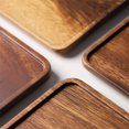 thumbnail image 2 of Large Solid South American Walnut Wood Tray - Eco-Friendly, Multipurpose Serving Platter for Afternoon Tea, Fruits, Coffee & Snacks - Unique Unpatented Design for Home & Café Use, Full Solid Wood, 2 of 5