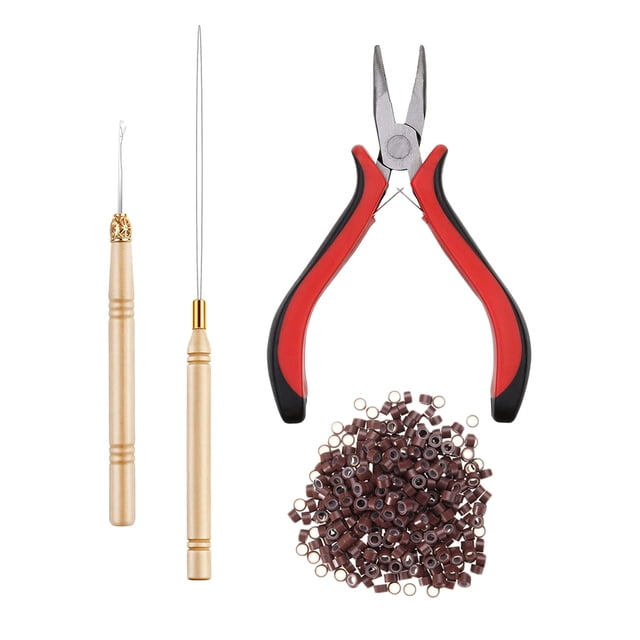 Yinanstore Hair Bun extension Plier Plus Pulling Hook Bead Device And Loop Tool s - 3# 3