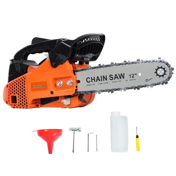 Neinkie 25.4cc Gas Chainsaw, 2-Stroke Portable Chain Saw, Handheld High-Power Logging Saw, Home Gas Small Garden Saw
