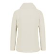 thumbnail image 5 of EGNMCR Chandail à Col Roulé pour Femmes, Chandails pour Femmes Femmes Bouton Chandail à Manches Longues Chandail Molletonné Chandail Hauts Blouse Chemise Unie Femmes Chandail, 5 of 5