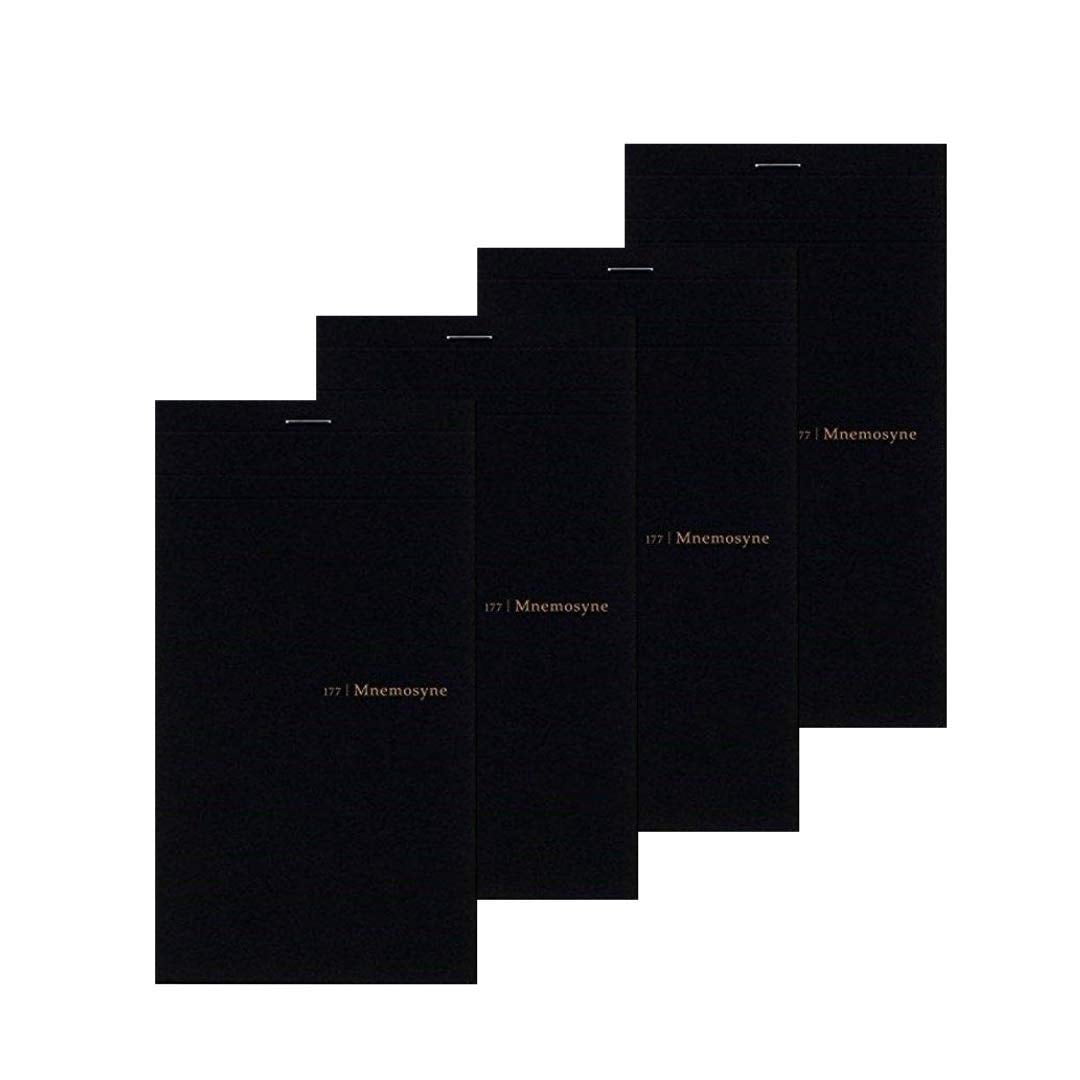 Maruman MNEMOSYNE Bloc-Notes 5mm-Carré Double perforations 50 Feuilles (N177A) Lot de 4