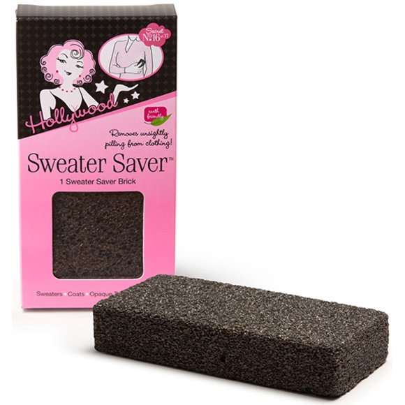 Hollywood Fashion Secrets Sweater Saver Brick - Effective Pill Remover for Clothing