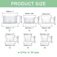 thumbnail image 2 of 10 PCS 4/5in Salt Shaker Stoppers, Plastic Replacement Plug Stopper Clear Salt Shaker Plug Bottle Caps, 2 of 5