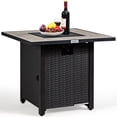 thumbnail image 1 of Patiojoy Table de Foyer au Propane Extérieur Carré de 50 000 BTU avec Housse Imperméable Roche de Lave, 1 of 8