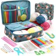 thumbnail image 1 of 59 Pcs Include 5 Skeins Yarn Hooks Needles Storage Bag Crochet Kit with Knitting Accessories Set for Beginners Gift Freeshipping, 1 of 7