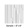 thumbnail image 1 of FASÄDE Skyline Decorative Vinyl Backsplash Panel in Matte White (6X6 Inch Sample), 1 of 5