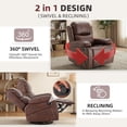 thumbnail image 4 of AECOJOY Power Lift Recliner Chair with Massage and Heat, Electric Recliner with Cup Holders and Side Pocket, Brown, 4 of 9
