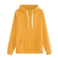 thumbnail image 4 of Chandail à Capuchon pour Femmes, Comdrip Chandail à Capuchon pour Femmes d'Automne et d'Hiver, Mode, Grande Taille, Jaune, TG, 4 of 4