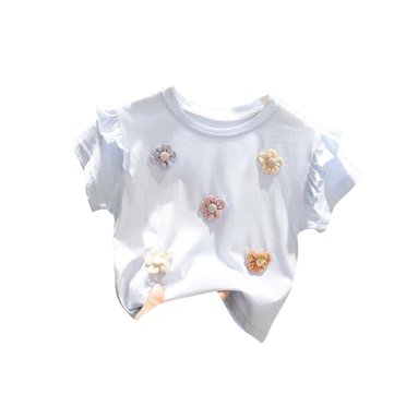 Jamicy Summer Shirts for Girls Kids Fashion Toddler Girls T-Shirt Short Sleeve Shirt Unicorn Bunny Print Cute Summer Tops Tees Graphic