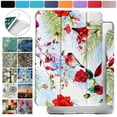 thumbnail image 1 of iPad Mini 5th Gen 2019 7.9 Inch [ Mini 5 ] A2133 A2124 A2126 MUXH2LL/A MUXF2LL/A MUXG2LL/A Shock Proof Magnetic Dual Angle Stand with Honeycomb Pattern Printed Cover - Birds & Flowers, 1 of 8