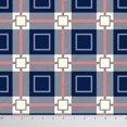 thumbnail image 1 of Soimoi 44 Inches Wide Check Print Decorative Pure Silk Fabric Material 20 GSM By The Yard - Blue, 1 of 1