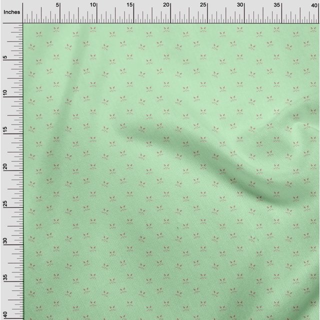 oneOone Cotton Poplin Fabric Cat Face Animal Print Fabric by Yard 56 Inch Wide