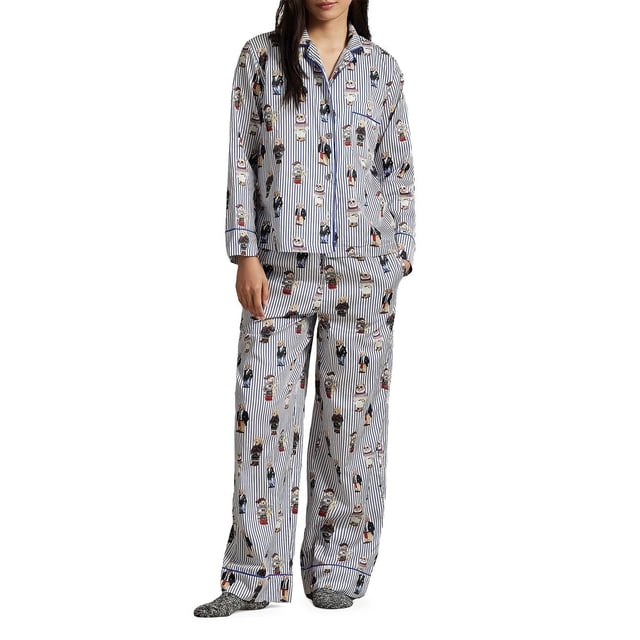 Polo Ralph Lauren Madison Pajama Set - 4P0704 (Snowfall Blue R2853, S)