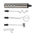 thumbnail image 4 of Stainless Steel Milk Frother USB Charging Handheld Electric Egg Beater for Home Kitchen, 4 of 14