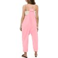 thumbnail image 3 of Girls Overall Solid Jumpsuits Rompers for Girls Sleeveless Overalls with Side Pockets Summer Outfits for Girls 7-8 Y, 3 of 5