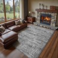 thumbnail image 1 of x Area Rug Living Room Rugs Washable Neutral Modern Abstract Soft Thin Large Rug Indoor Floor No Slip Rug Carpet for Bedroom Under Dining Table Home Office Decor Grey, 1 of 9