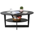 thumbnail image 4 of Furinno JAYA 15020WN Table Basse Ronde, Noyer, 4 of 5