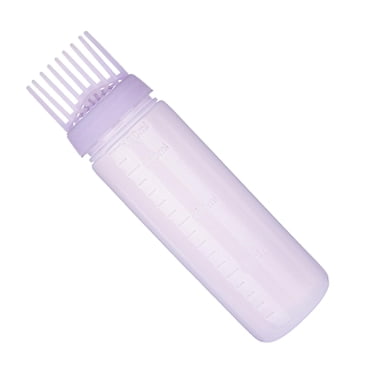 Comb Applicator Bottle, Hair Oil Applicator, Empty Hair Coloring Dyeing Bottle, Hair Dye Bottle Applicator Brush for Home, Salon, Barbershop