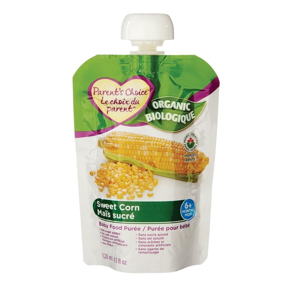 Parent's Choice Purée pour Bébés de Maïs Sucré Biologique