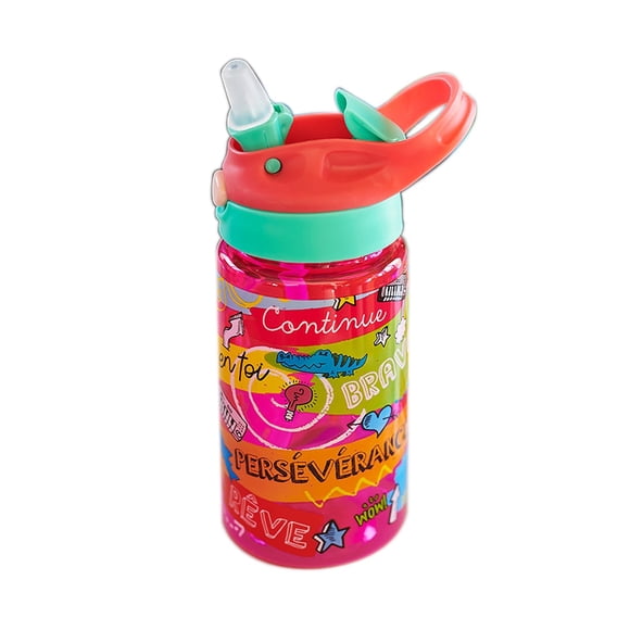 Chantal Lacroix - Bouteille d'Eau « Persévérance » pour Enfants, Rose