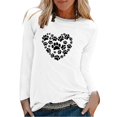 thumbnail image 2 of Chandail Décontracté pour Femmes Motif Patte d'Ours Amour Manches Longues Tupper, 2 of 4