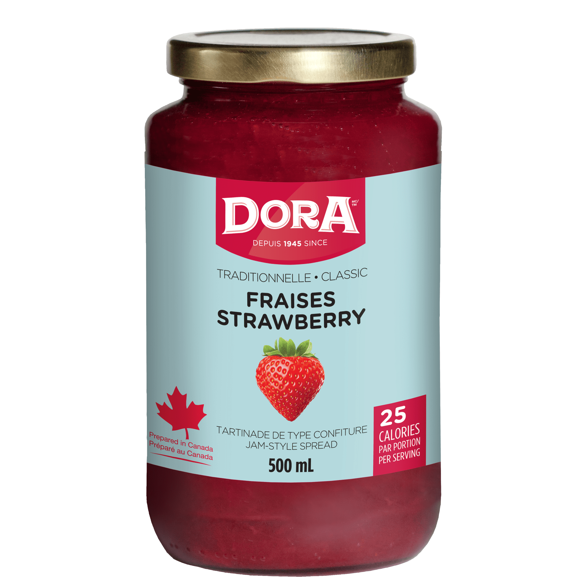 Dora Strawberry Traditional Light Spread 500 Ml
