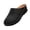 Black, variant on Tauxra Women Casual Round Toe Mule Slippers, Thick Sole Slip On Shoes for Women, Comfortable House Slippers with Contrast Stitching, Indoor Outdoor Flat Mules for Women