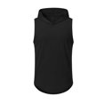 thumbnail image 4 of Birdeem Vest for Men Mens Solid Color Sleeveless Hooded Blouse, 4 of 10