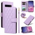 thumbnail image 1 of Samsung Galaxy S10 Plus Phone Case , Wallet Flip Cover Adjustable Crossbody Lanyard Magnetic Card Slots, 1 of 5