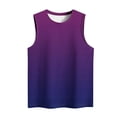 thumbnail image 4 of Plebaso Débardeurs pour Femmes 2025 Sans Manches Col Rond T-Shirts Décontractés Imprimé Dégradé Blouses d'Été, 4 of 4