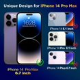 thumbnail image 3 of Lot de 3 Protecteurs d'Écran 14 Pro Max, Films pour Téléphone en Verre Trempé iPhone 14 Pro Max, 3 of 7