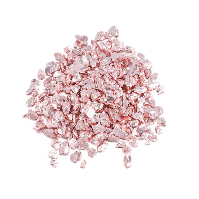 MesaSe 2 Bag Crushed Stone Filler Beautiful Wear Resistant Coloured Glaze Mini Chips Decorative Rocks for Home